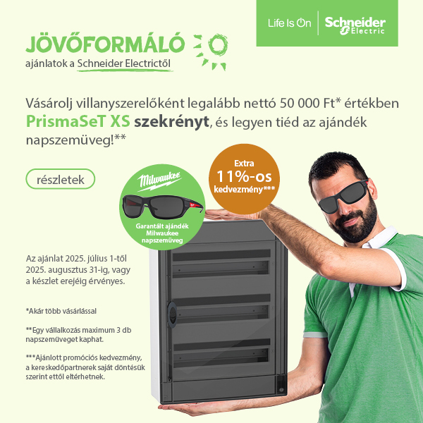 Schneider - PrismaSet XS elosztószekrény akció