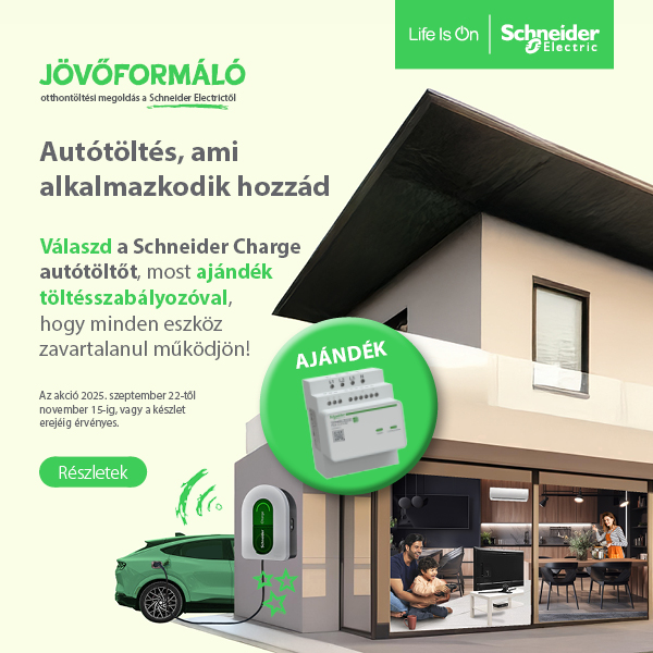 Schneider - Autótöltés, ami alkalmazkodik hozzád!