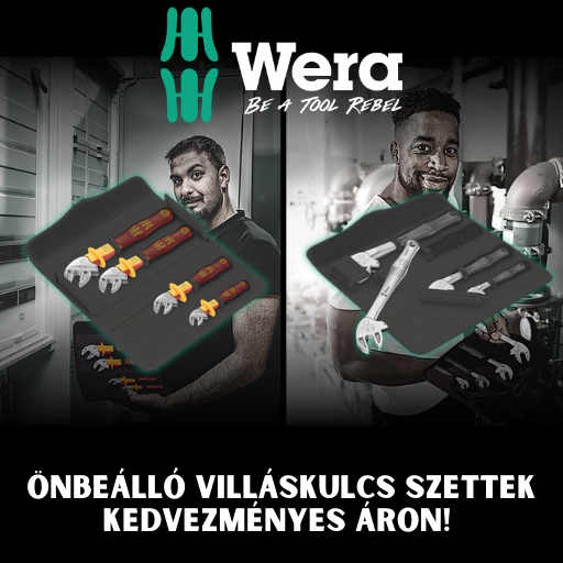 WERA - Önbeálló villáskulcs készlet akció!